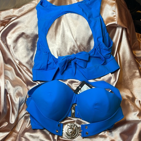Honey Birdette Brooklyn Blue Swim Top - Picture 8 of 10